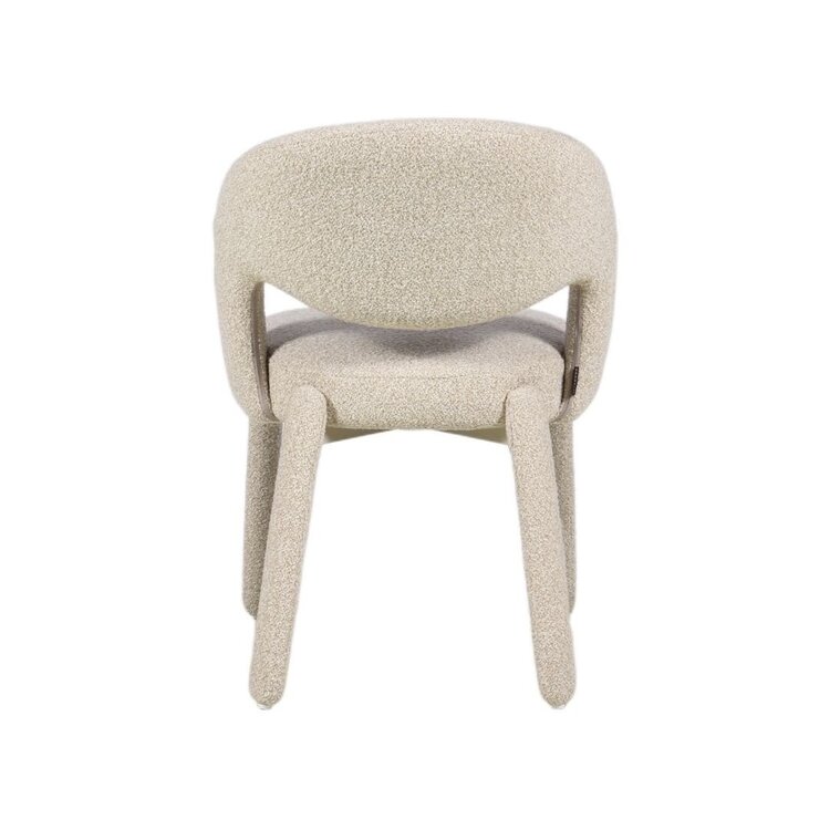 Chaise de salle à manger Dean bouclé taupe