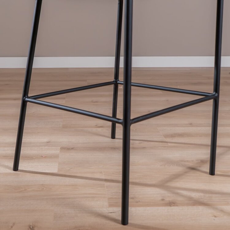 Tabouret de bar Nubo en chenille sand 85 cm