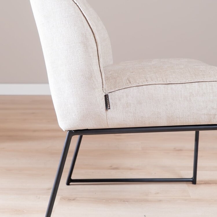 Chaise de salle à manger Momo chenille sand