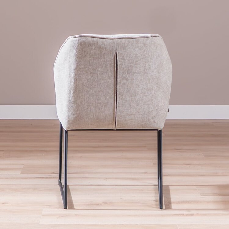 Chaise de salle à manger Momo chenille sand