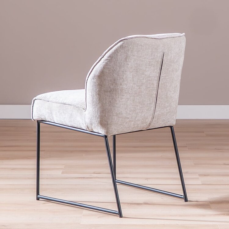 Chaise de salle à manger Momo chenille sand