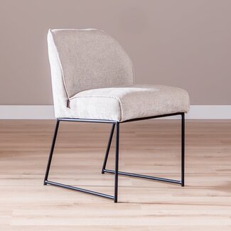 Chaise de salle à manger Momo chenille sand