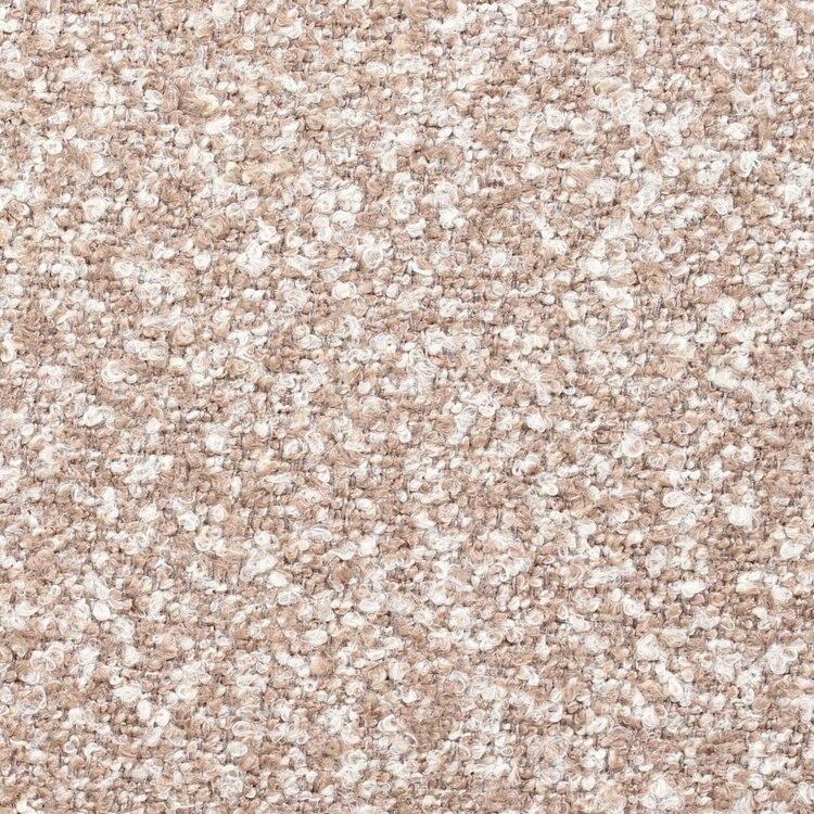 Chaise de salle à manger Dean bouclé brun