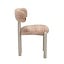 Chaise de salle à manger Bolt chenille beige/pink