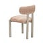 Chaise de salle à manger Bolt chenille beige/pink