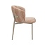 Chaise de salle à manger Milo chenille beige/pink