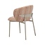 Chaise de salle à manger Milo chenille beige/pink