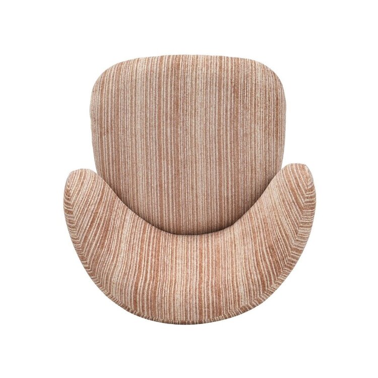 Chaise de salle à manger Milo chenille beige/pink