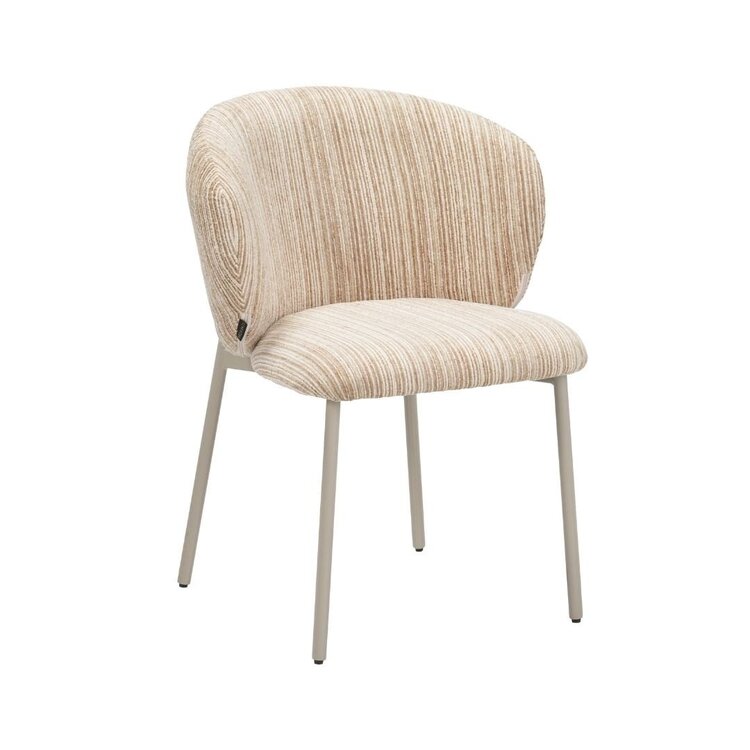 Chaise de salle à manger Milo chenille beige/taupe