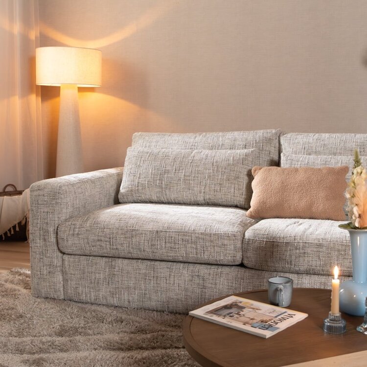 Canapé 3 places Kyle chenille sand grey