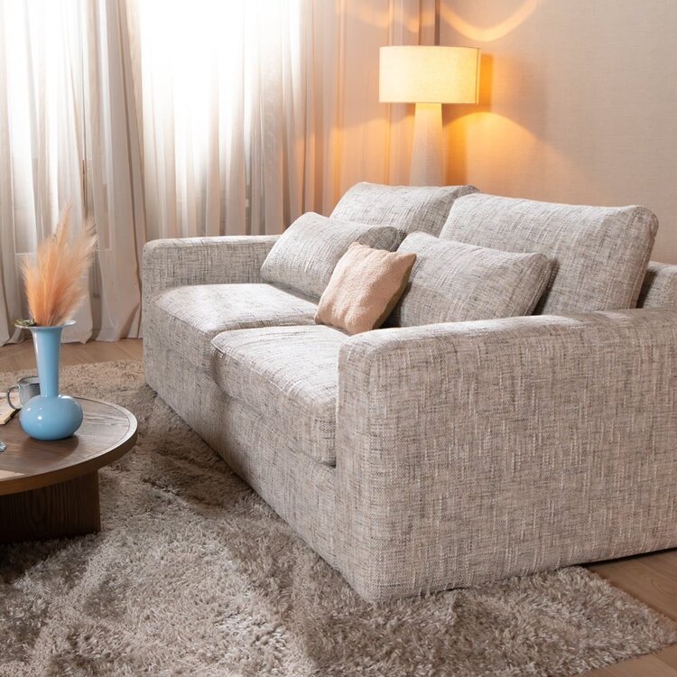 Canapé 3 places Kyle chenille sand grey