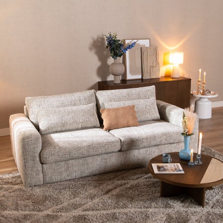 Canapé 3 places Kyle chenille sand grey