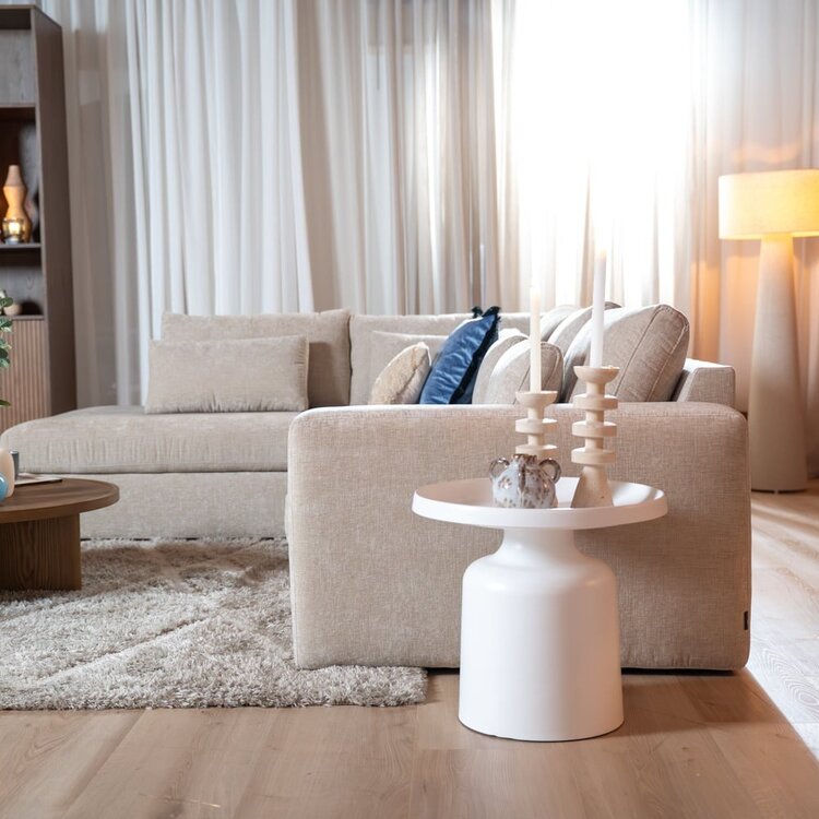 Canapé d’angle Kyle gauche chenille sand