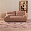 Canapé-lit 2 places Jona terracotta Bouclé Mélange