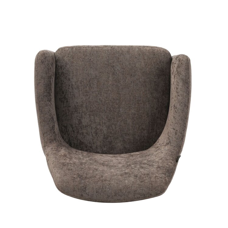 Chaise de salle à manger à roulettes Mexx velours marron