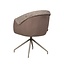 Chaise de salle à manger Riley pivotante bouclé brun