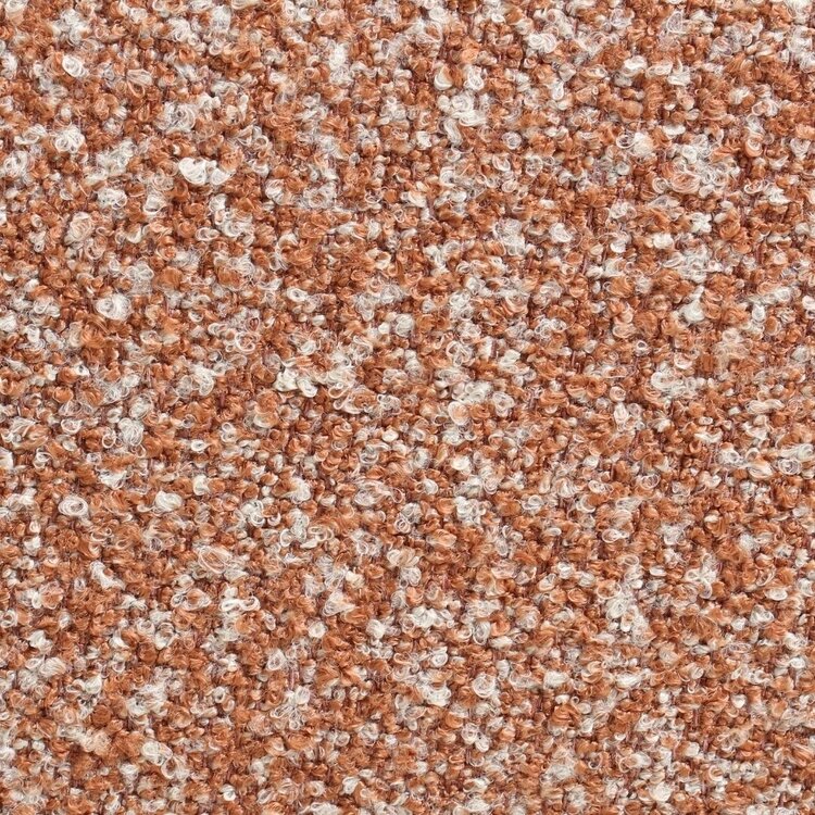 Chaise de salle à manger Riley pivotante bouclé terracotta