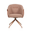 Chaise de salle à manger Riley pivotante bouclé terracotta