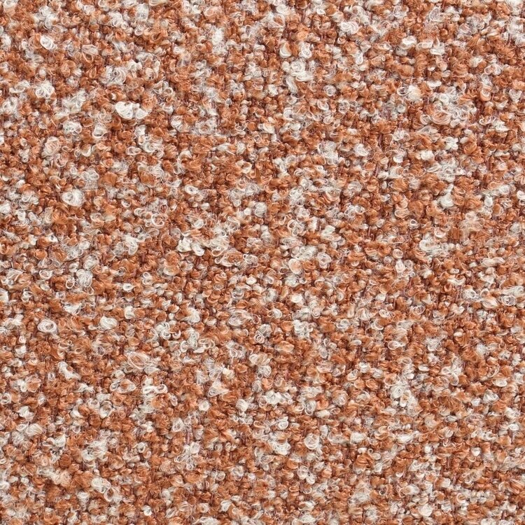 Chaise de salle à manger Jules pivotante bouclé terracotta