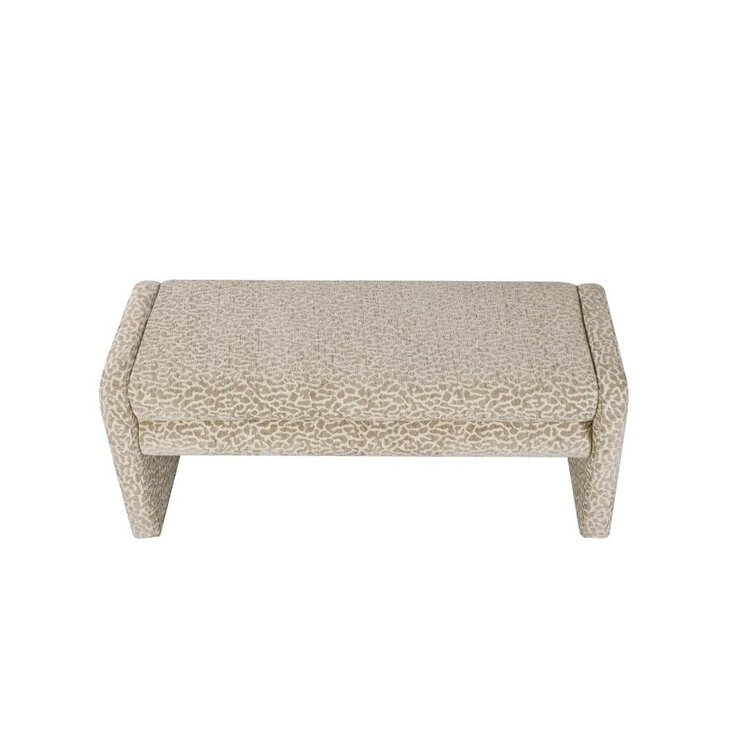 Banc de salle à manger Lux leopard taupe 100 cm