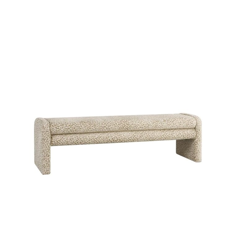 Banc de salle à manger Lux leopard taupe 160 cm