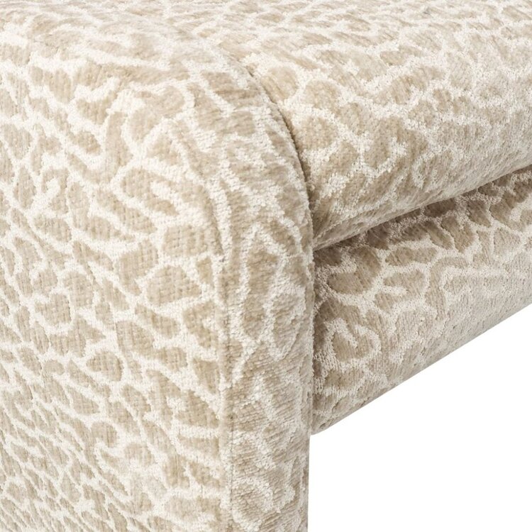 Banc de salle à manger Lux leopard taupe 160 cm