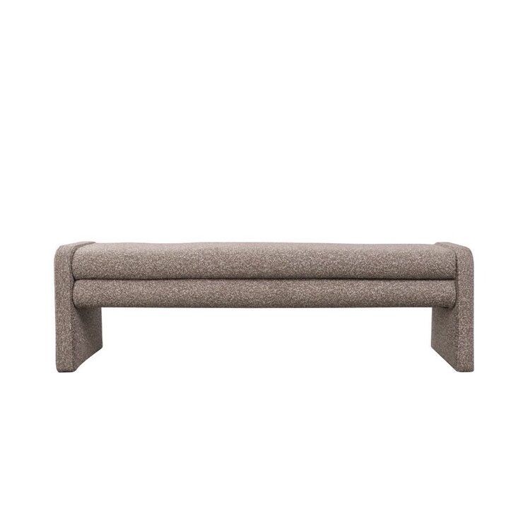 Banc de salle à manger Neil bouclé brun 160 cm