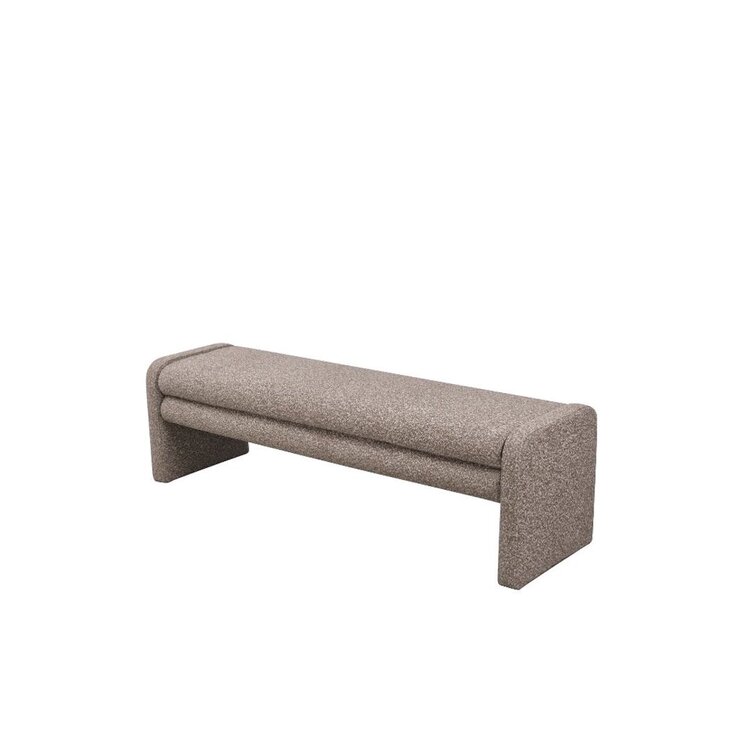 Banc de salle à manger Neil bouclé brun 160 cm