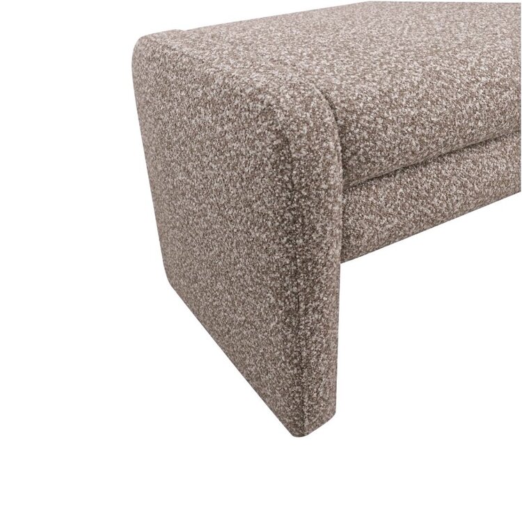 Banc de salle à manger Neil bouclé brun 160 cm