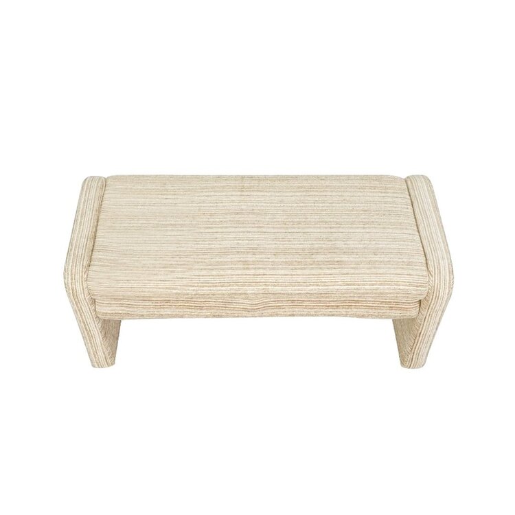 Banc de salle à manger Ravi chenille beige/taupe 100 cm