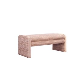Banc de salle à manger Ravi chenille beige/pink 100 cm
