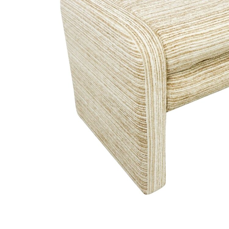 Banc de salle à manger Ravi chenille beige/taupe 160 cm