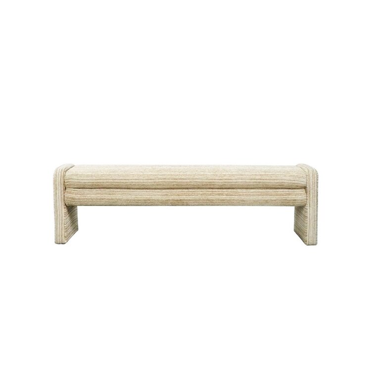 Banc de salle à manger Ravi chenille beige/taupe 160 cm