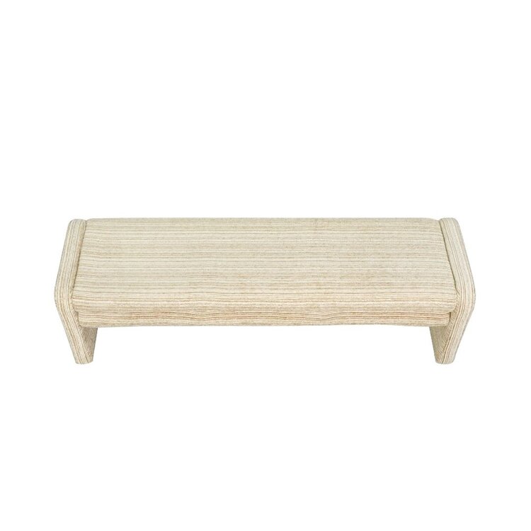 Banc de salle à manger Ravi chenille beige/taupe 160 cm