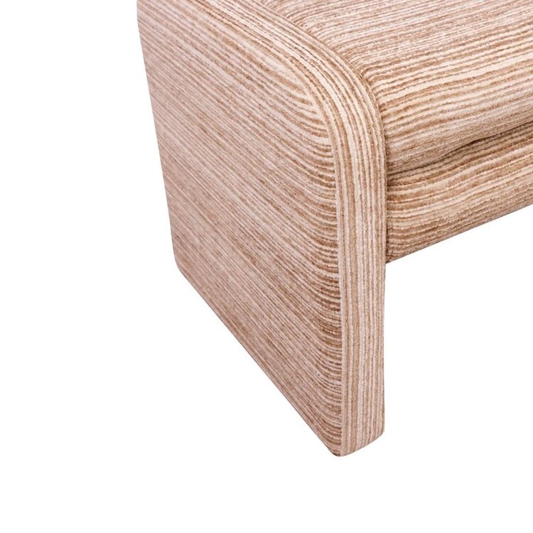 Banc de salle à manger Ravi chenille beige/pink 160 cm