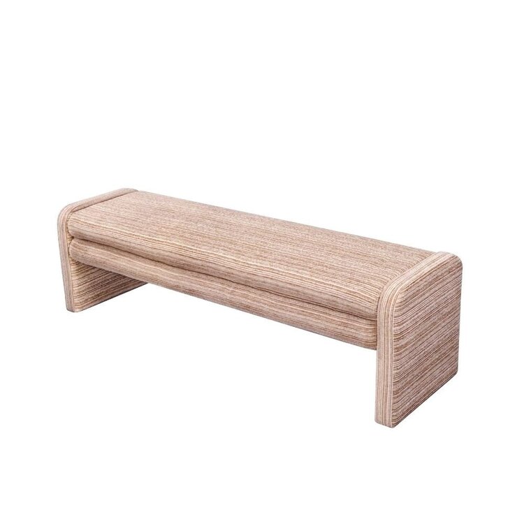 Banc de salle à manger Ravi chenille beige/pink 160 cm