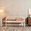 Banc de salle à manger Leo taupe leopard 160 cm