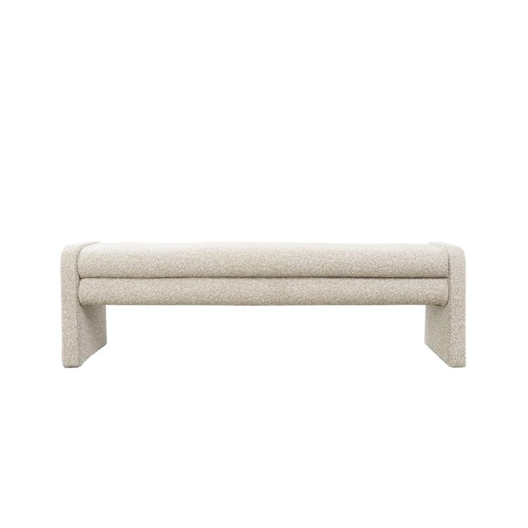 Banc de salle à manger Neil bouclé taupe 160 cm