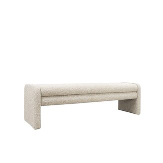 Banc de salle à manger Neil bouclé taupe 160 cm