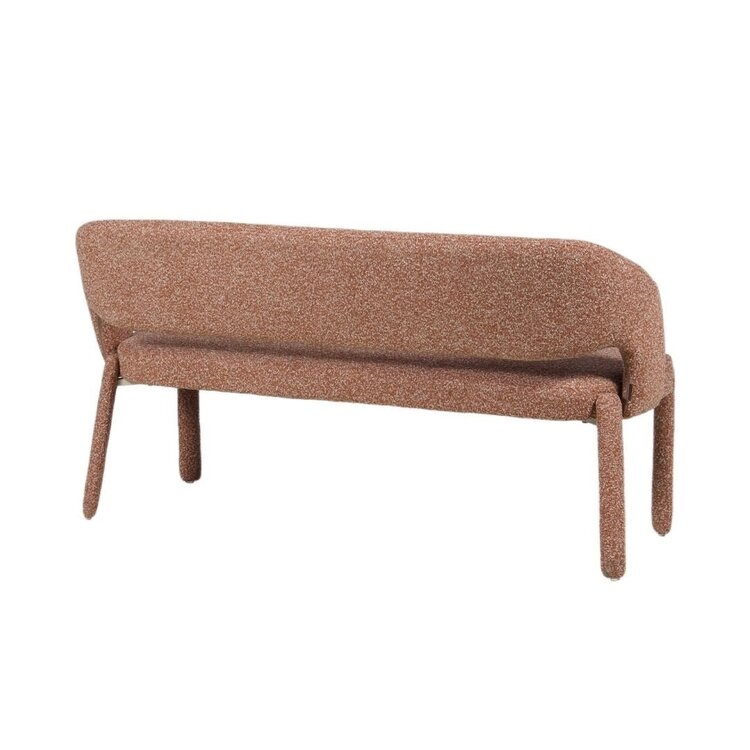 Banc de salle à manger June bouclé terracotta 160 cm