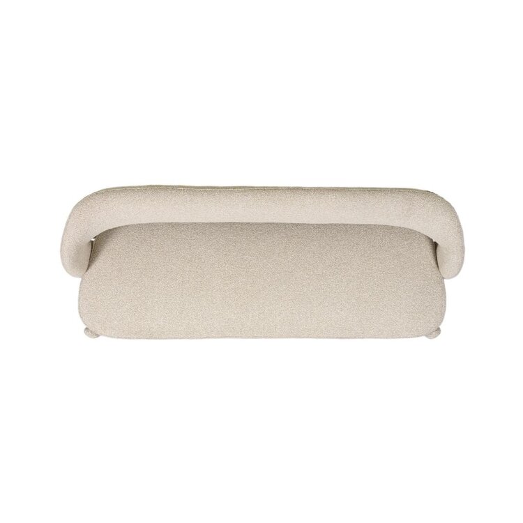 Banc de salle à manger June bouclé taupe 160 cm