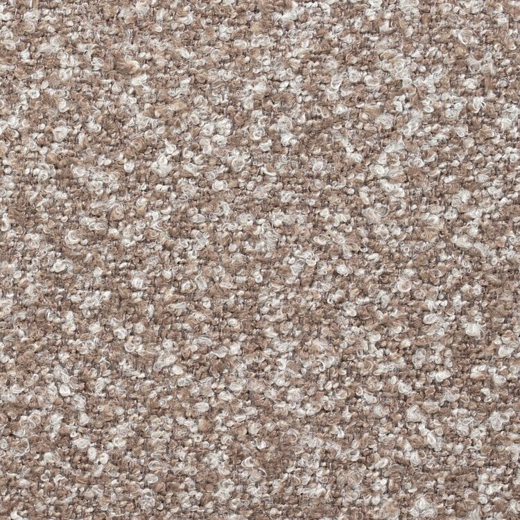 Chaise de salle à manger Dean bouclé brun