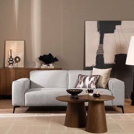 Canapé scandinave 2,5 places Vegas gris clair