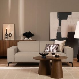 Canapé scandinave 2,5 places Vegas taupe
