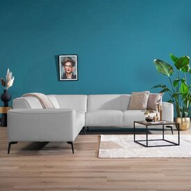 Canapé d'angle scandinave Vegas gris clair gauche/droit
