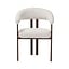 Chaise de salle à manger Nori en lin off white