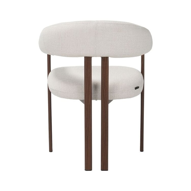 Chaise de salle à manger Nori en lin off white