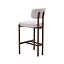 Tabouret de bar Nori en lin off white 70 cm