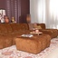 Canapé d’angle droit Luca XL en tissu chenille cuivre