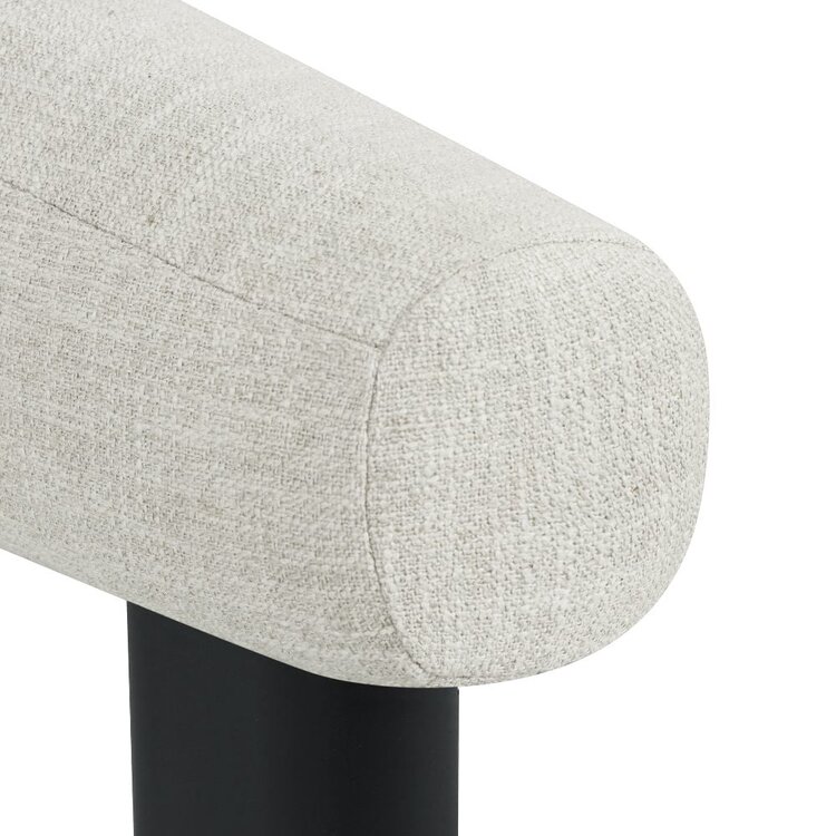 Fauteuil Naomi en lin off white
